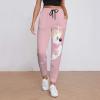 Pink Cockatoo Parrot Womens Sweatpants Joggers Printed Athletic Trousers Baggy Lounge Pants with Pockets XL view 2