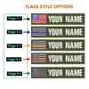 2PCS Customizable Name Patches with Hook Fastener Army Green &Personalized Tactical Morale Embroidered Name Tapes with American Flag Patch for Hats Caps Bags Backpacks Tactical Vest Military view 4