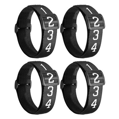 BESPORTBLE 4pcs Football Referee Gear Wristband Essential Soccer Accessories for Referees Includes Down Indicator Comfortable Grip Design for Everyday