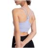 Women's Spaghetti Strap Tank Tops Racerback Wirefree Sports Bra Teen Girls Y2K Crop Top Workout Activewear Gym Yoga Bra Purple view 4