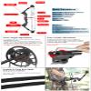 surwolf Compound Bow Kit,Hunting&Target,Limb Made in USA,Draw Weight 20-70lbs Adjustable,Draw Length 24-30", Right/Left Handed for Adult/Beginner Archery Hunting&Targeting (Left-Handed, Black) view 2