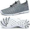 DOUSSPRT Men's Water Shoes Quick Drying Sports Aqua Shoes DarkGreyWhite Size 13 view 1