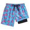 ALISISTER Boys Swim Trunks Size 8 Compression Liner Bathing Suit Swim Shorts Kids Sea Turtle Swimsuit Boxer Briefs view 1