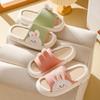 HANDKEI Cartoon frog slippers, women's animal shaped slippers, home slippers, cute indoor and outdoor slippers (white, Adult, Women, 5, Numeric Range, US Footwear Size System, 6, Medium) view 4