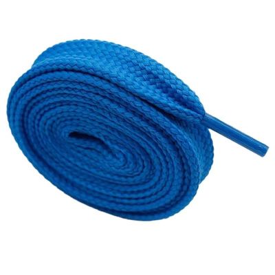 18mm Extro Wide Width Double Layer Laces Sneaker 10 Designs Solid Color Flat Shoes Strings Cord (Color : 5037 Tian Lan, Size : 60cm)