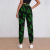 Kiss Me Shamrock Clover Womens Sweatpants Joggers Printed Athletic Trousers Baggy Lounge Pants with Pockets XL view 3
