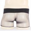 Miutii Sissy Mens Ultra-Thin Breathable Stretchy Briefs Elephant Nose Open Closed Sheath Boxer Shorts Dark Gray&Bulge Pouch One Size view 4