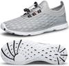 DOUSSPRT Men's Water Shoes Quick Drying Sports Aqua Shoes LightGrey Size 7 view 1
