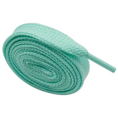 18mm Extro Wide Width Double Layer Laces Sneaker 10 Designs Solid Color Flat Shoes Strings Cord (Color : 5034 Light green, Size : 120cm)