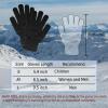 SILEDGN 6 Pairs Kids Gloves Knit Gloves for Boys Girls Winter Gloves for Clod Weather Stretchy Warm Magic Glove for Chirdren, Black view 2