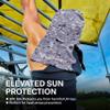COLD FACTOR Instant Cooling Hoodie Towel (Gray Camo)  Advanced Chemical-Free Evaporative Cooling TechnologyUPF50+ Sun Protection, Reflective Accents& Snap Closure, Moisture-Wicking& 2+ Hours Cooling view 3