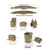 BOMTURN Tactical Battle Belt Military Molle War Duty Belt Law Enforcement for Police Army 7 in 1 Set view 3