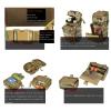 BOMTURN Tactical Battle Belt Military Molle War Duty Belt Law Enforcement for Police Army 7 in 1 Set view 4