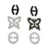 DIVA'S Bra Straps Straps Clips Holders Butterfly Shape With Stone Details - 3 Shapes-2 Clips/Shapes view 1