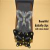 DIVA'S Bra Straps Straps Clips Holders Butterfly Shape With Stone Details - 3 Shapes-2 Clips/Shapes view 3