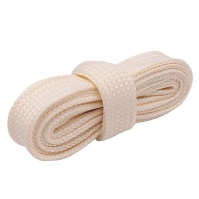 18mm Extro Wide Width Double Layer Laces Sneaker 10 Designs Solid Color Flat Shoes Strings Cord (Color : 134 apricot, Size : 120cm)