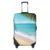 Ocean Sea Beach Palm Leaves Print Luggage Cover Travel Luggage Covers Elastic Washable Suitcase Protector Anti-Scratch Dirt Suitcase Covers Dust-proof Baggage Case Covers Fit 18-32 Inch Luggage view 1