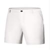 Lars Amadeus Faux Leather Shorts for Men's Hip Hop Motorcycle Biker Party Disco Shorts 34 White view 3