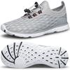 DOUSSPRT Men's Water Shoes Quick Drying Sports Aqua Shoes LightGrey Size 9 view 1