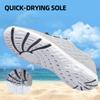 DOUSSPRT Men's Water Shoes Quick Drying Sports Aqua Shoes LightGrey Size 9 view 2