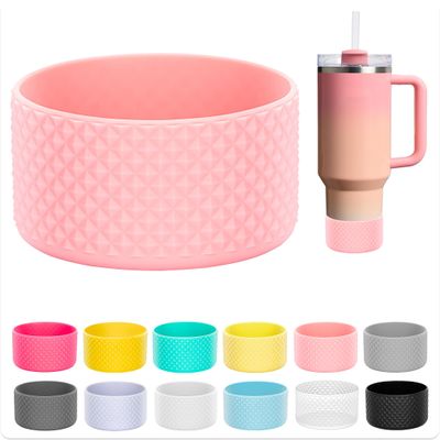 Silicone Bottom for Stanley Cup, Protective Silicone Boot for Stanley & Hydro Flask Water Bottle 12-24oz, Anti Slip Bottom Cover Bumper for Water Sport Bottles