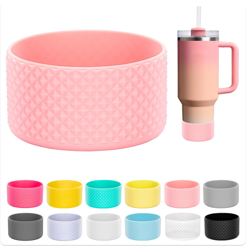 Silicone Bottom for Stanley Cup, Protective Silicone Boot for Stanley & Hydro Flask Water Bottle 12-24oz, Anti Slip Bottom Cover Bumper for Water Sport Bottles