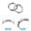 PATIKIL Fishing Split Rings 111LB, 100 Pack Stainless Steel Double Flat Wire Lure Ring 7mm for Jigging Trolling Saltwater Terminal Tackle Connector view 4