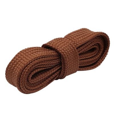 18mm Extro Wide Width Double Layer Laces Sneaker 10 Designs Solid Color Flat Shoes Strings Cord (Color : 139 Yellow Brown, Size : 120cm)