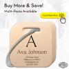 Customized Stainless Steel Luggage Tags: Personalize Your Suitcases, Backpacks, and Bags with Your Text (Rose Gold) view 2