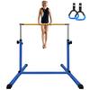 XDEMODA The Latest Model Gymnastics Bar for Kids Ages 3-15 for Home, Anti-Slip, Easy to Assemble, 35 to 55 Adjustable Height Gymnastic Horizontal Bars Equipment (Gym bar, Blue) view 1