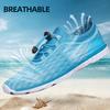 DOUSSPRT Women's Water Shoes Quick Drying Sports Aqua Shoes Moonlight/White Size 8.5 view 3