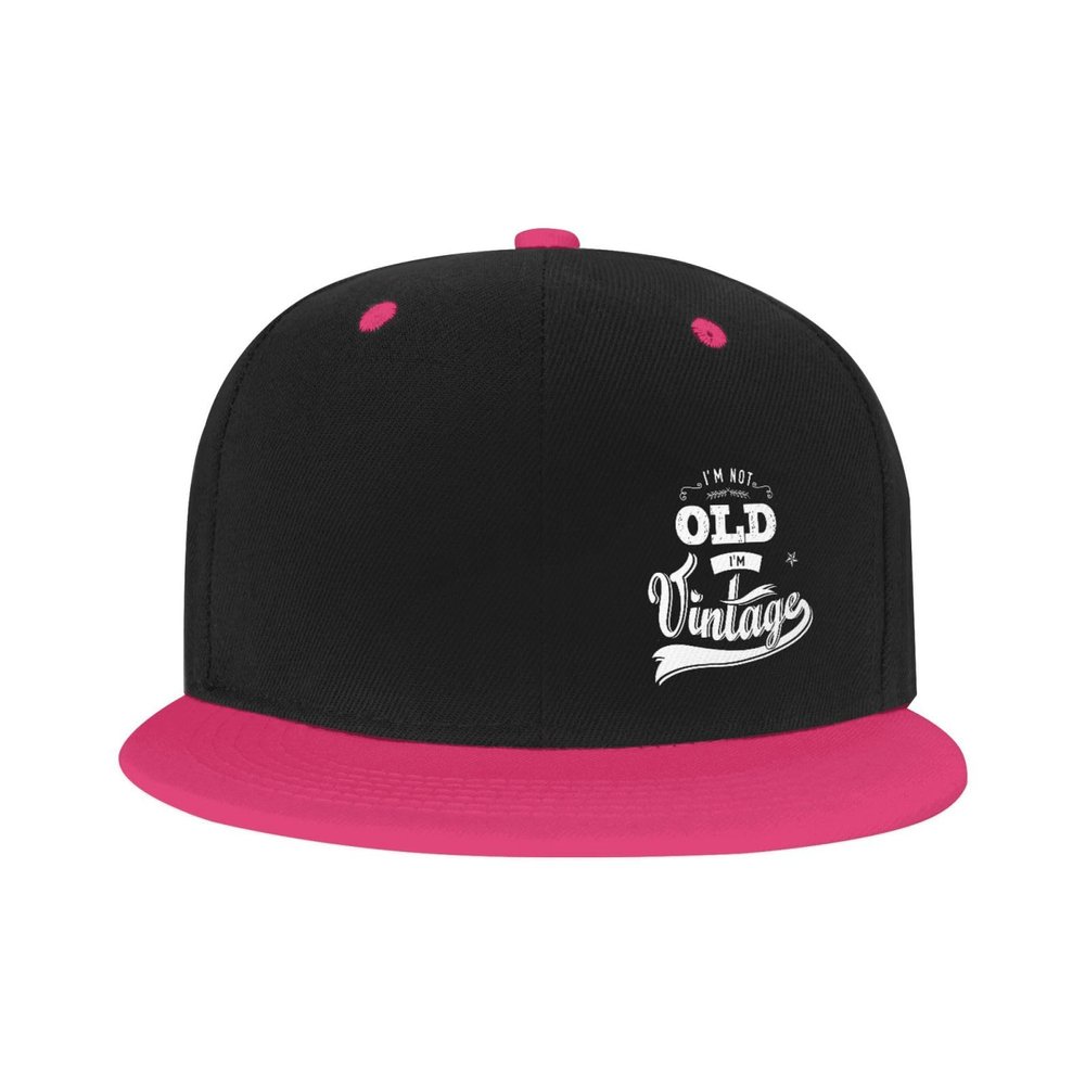 Unisex I'm Not Old I'm Vintage Stylish Hip-Hop Baseball Cap Adjustable Pink