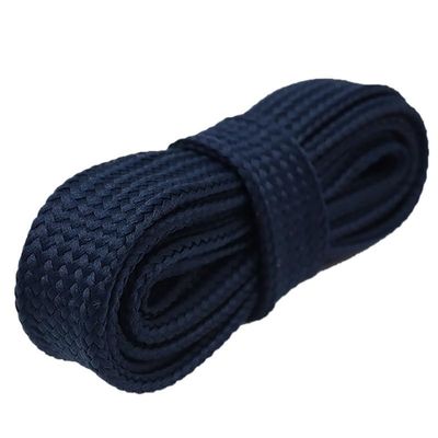 18mm Extro Wide Width Double Layer Laces Sneaker 10 Designs Solid Color Flat Shoes Strings Cord (Color : 140 Dark Blue, Size : 160cm)