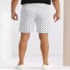 Lars Amadeus White Polka Dots Shorts for Men's Polka Dots Summer Above Knee Pattern Shorts 36 White view 2