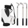 Gavigain Golfs Pen Holder for Men,Mini Golfs Pens Holder Desk Decoration Golfs Accessories Office Desk Decor for Coworkers Golfer Friends Fans (Black White) view 1