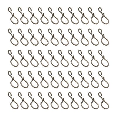 PATIKIL 0.43" x 0.1" Fly Fishing Snaps, 150 Pack Stainless Steel Quick Change No Knot Fast Snap Lure Connector for Jigs Lures Fishing Clips Freshwater Saltwater, Black