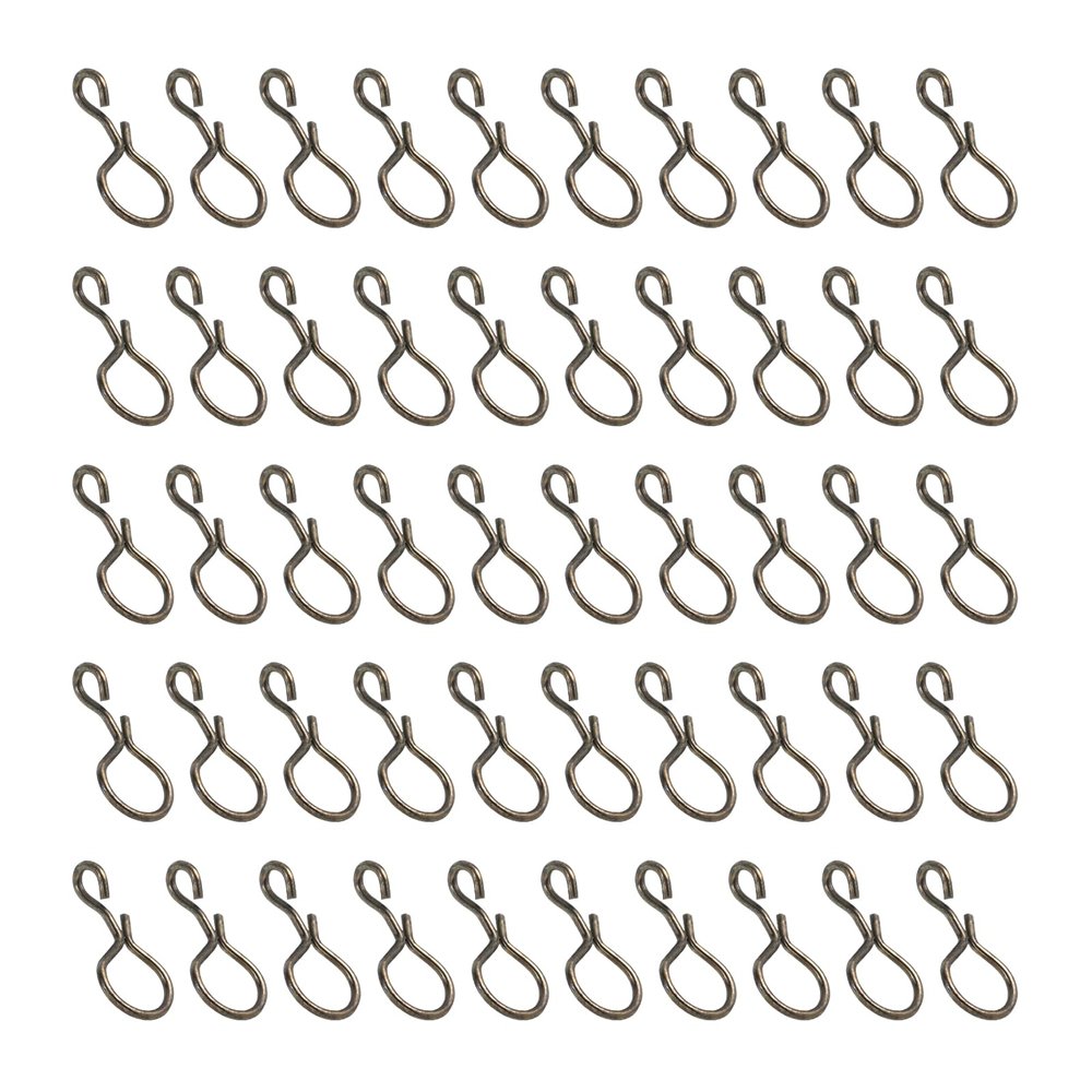PATIKIL 0.43" x 0.1" Fly Fishing Snaps, 150 Pack Stainless Steel Quick Change No Knot Fast Snap Lure Connector for Jigs Lures Fishing Clips Freshwater Saltwater, Black