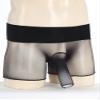 Miutii Sissy Mens Ultra-Thin Breathable Stretchy Briefs Elephant Nose Open Closed Sheath Boxer Shorts Black&Opening Sheath One Size view 2