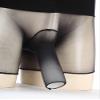 Miutii Sissy Mens Ultra-Thin Breathable Stretchy Briefs Elephant Nose Open Closed Sheath Boxer Shorts Black&Opening Sheath One Size view 4