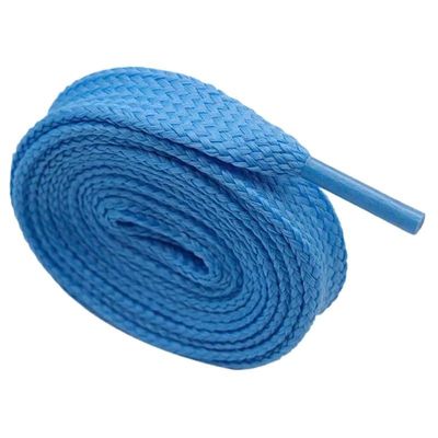 18mm Extro Wide Width Double Layer Laces Sneaker 10 Designs Solid Color Flat Shoes Strings Cord (Color : 5033 Light blue, Size : 140cm)