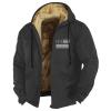 Men's Long Winter Coat Heavyweight Down Jacket Winter Warm Jacket Outerwear Outdoor Thick Casual Hoodies Plus Size3-Dark Gray,XX-Large view 1