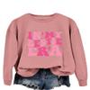 ESIKAH In My Bestie Era Sweatshirt Funny Best Friend Sweater Bestie Shirts Gifts Women Casual Crewneck Graphic Pullover Tops Rose view 2