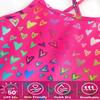 Toddler Swimsuit Girl Red Heart One Piece UPF 50+ Sun Protection Bathing Suits Summer Quick Dry Beach Swimwear 3t 2t Swimsuit Girl view 3