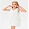 Batermoon Girls Swim Cover Up Swiss Polka Dot Summer Beach Dress V Neck Boho Cute Dresses with Pockets 4-14 Years view 2