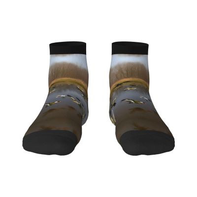 ZISHAK Hunting Flying Wild Ducks Adult Sports Socks,No-Heel Casual Socks,Sailor Socks For Comfort And Style