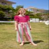 Arshiner Girls 2 Pieces Outfits Kids Square Neck Puff Sleeve Tops and Pants Set with Pockets 6-14 Years view 2