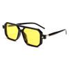 FEISEDY Vintage Square 70s Flat Aviator Sunglasses Women Men Classic Retro Stylish Frame UV400 Sunglasses B2622 view 1