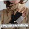 BKEKM Thermal Glove1 Pair Knit Gloves Wool Gloves Fingerless Gloves Cycling Gloves Winter Fingerless Clamshell Winter Gloves view 2