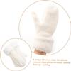 BKEKM Mittens Gloves 1 Pair Gloves White Women's Keep Warm Knitted Cotton Outdoor Warm Gloves Winter Gloves Elegant Cycling Gloves view 4