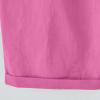 NATHGAM Womens Shorts Summer Beach Cute Cotton Linen Comfy Bermuda Shorts Baggy Stretchy Drawstring Casual Workout Shorts Hot Pink view 3